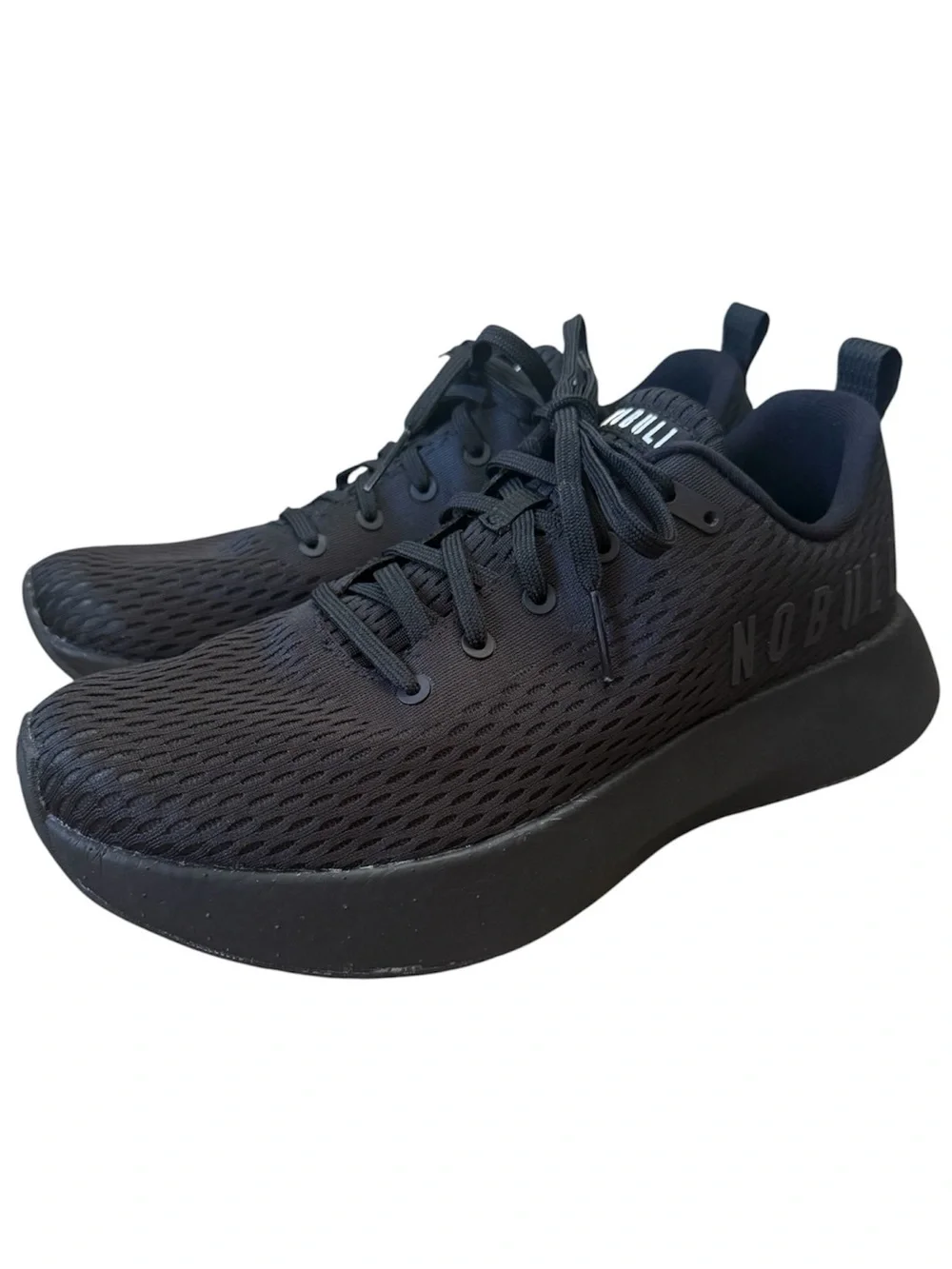 NOBULL Journey Sneakers Black Mesh Men’s Size 12 Running Gym CrossFit WORN ONCE